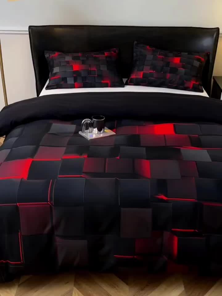 Bed Spread Full Tech Design Covers, Fitted Sheets, Pillow Cases